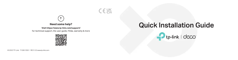 Page n°1 - Manuel utilisateur TP-Link Deco BE65-5G