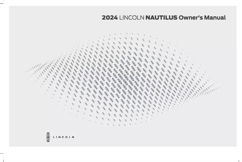Page n°1 - Manuel utilisateur Lincoln Nautilus (2024)