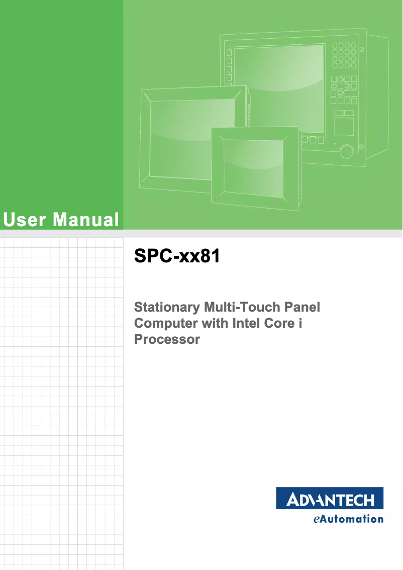 Image de la première page du manuel de l'appareil SPC-1881