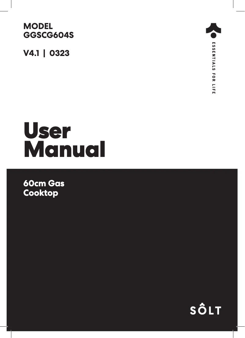 Page 1 de la notice Manuel utilisateur Sôlt GGSOMCG60