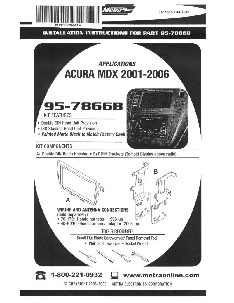 Image de la première page du manuel de l'appareil 95-7866B