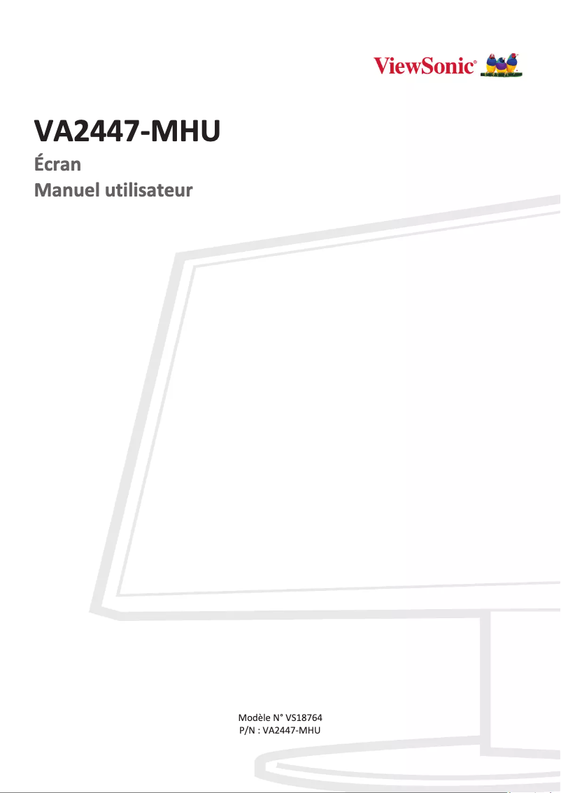 Imagen de la primera página del manual del dispositivo VA2447-MHU