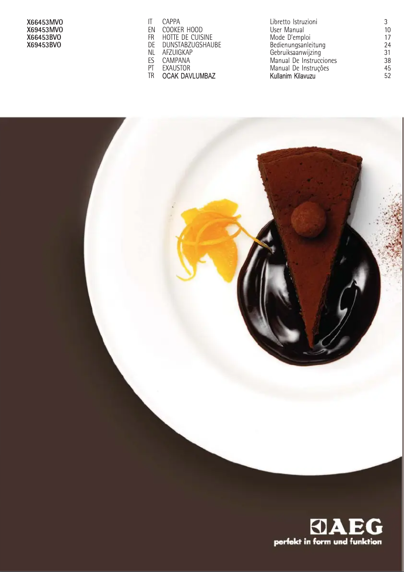 Página 1 del manual Manual de usuario AEG X69453MV0