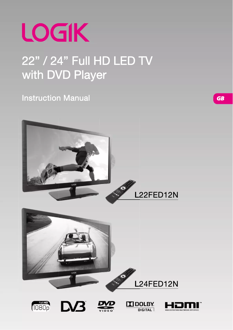 Image de la première page du manuel de l'appareil L22FED12N