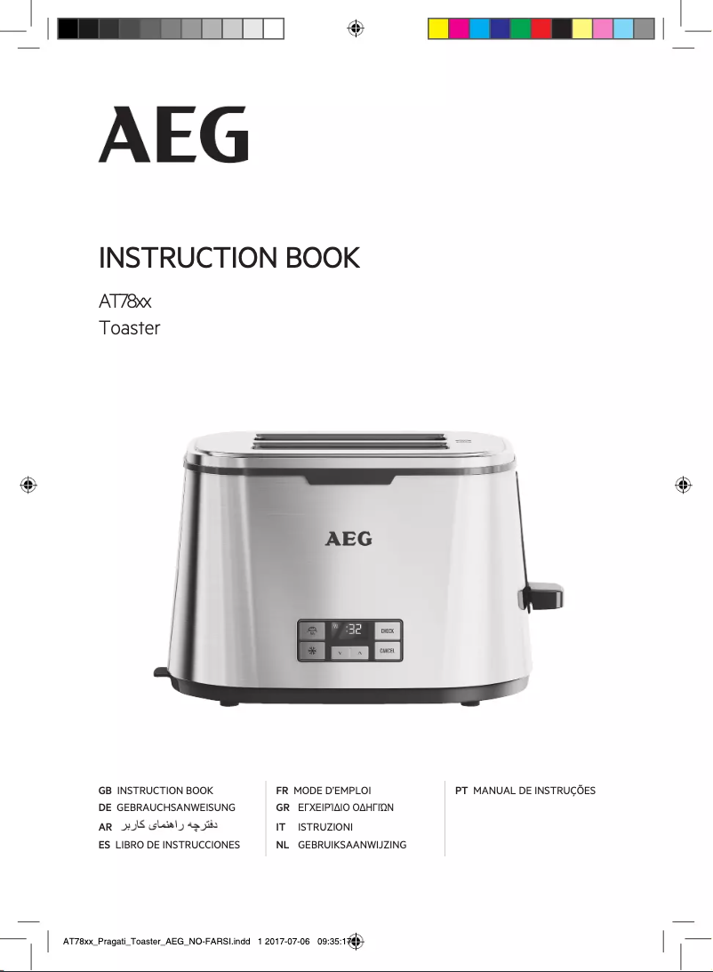 Page 1 de la notice Manuel utilisateur AEG AT7800-U