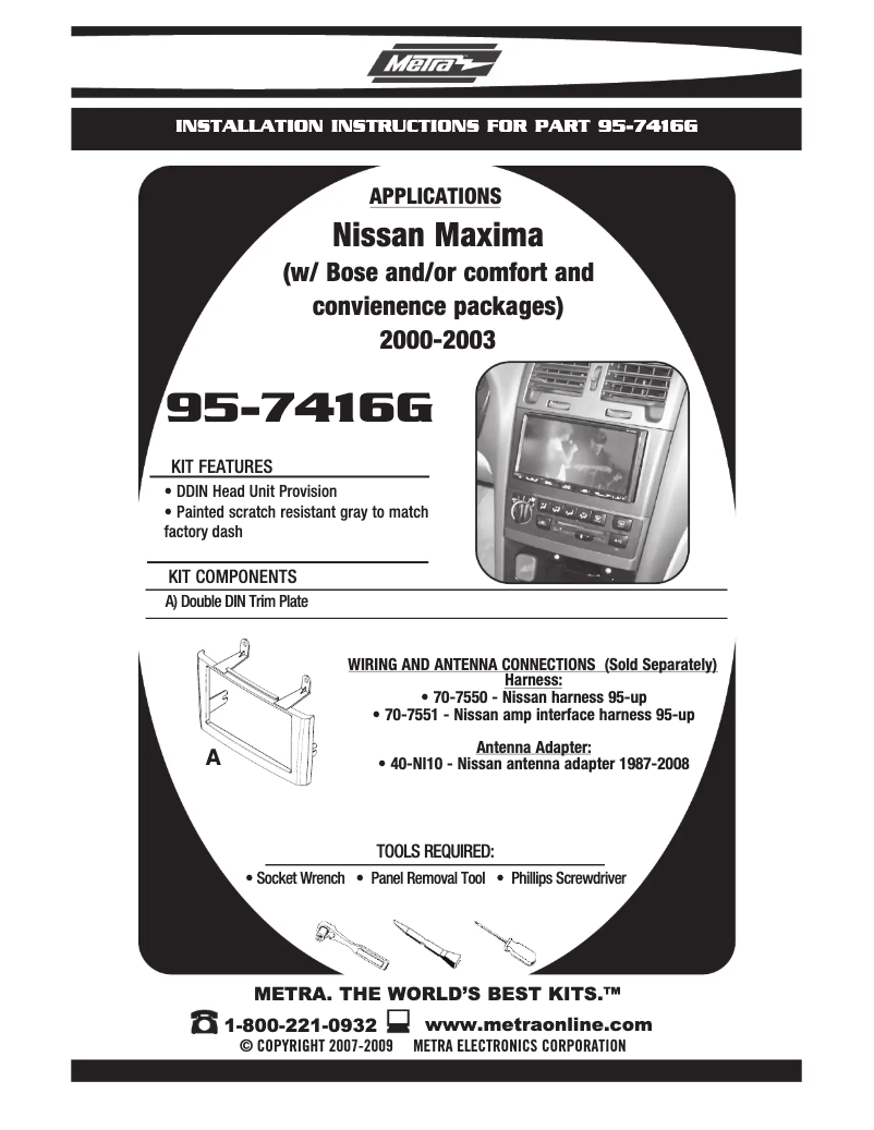Image de la première page du manuel de l'appareil 95-7416G