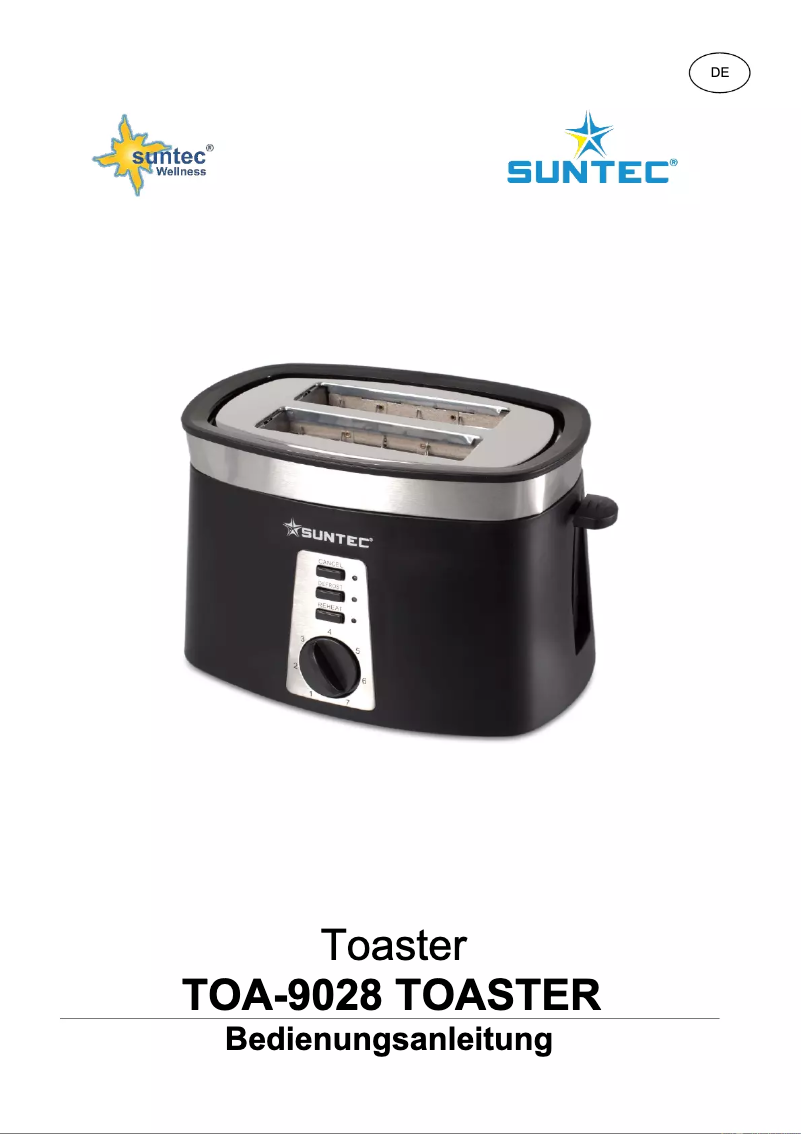 Page 1 de la notice Manuel utilisateur Suntec TOA-9028