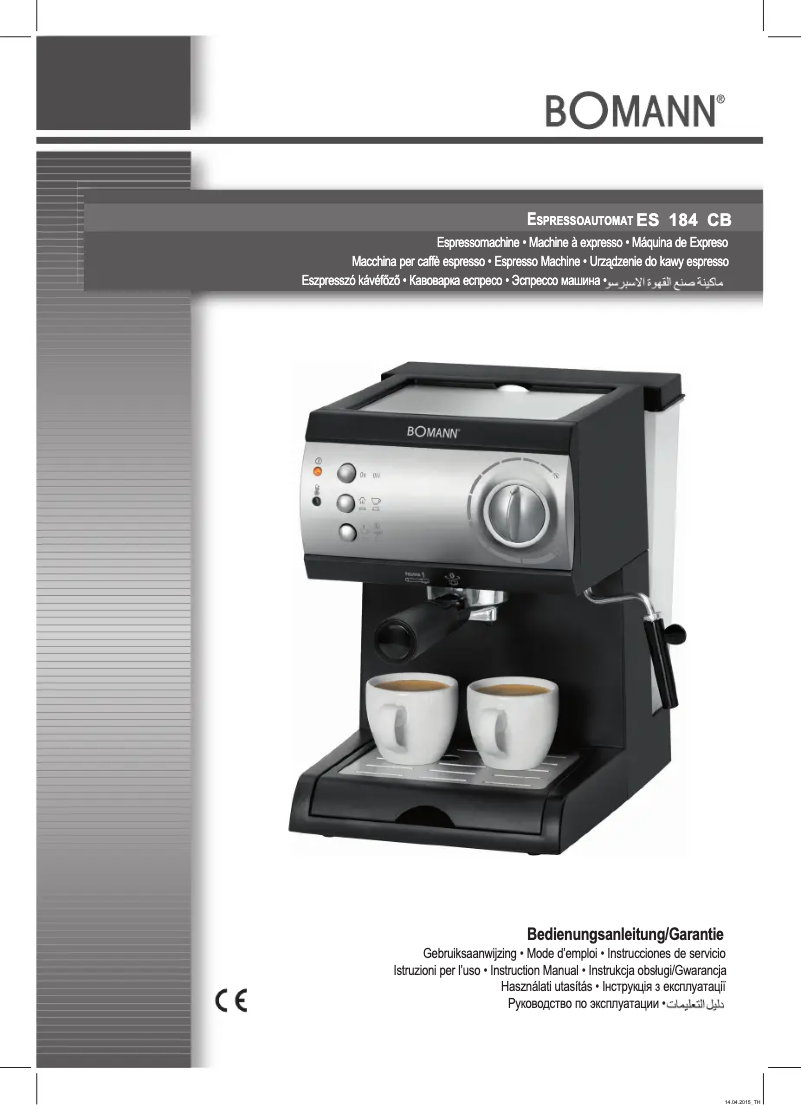 Page n°1 - Manuel utilisateur Bomann ES 184 CB