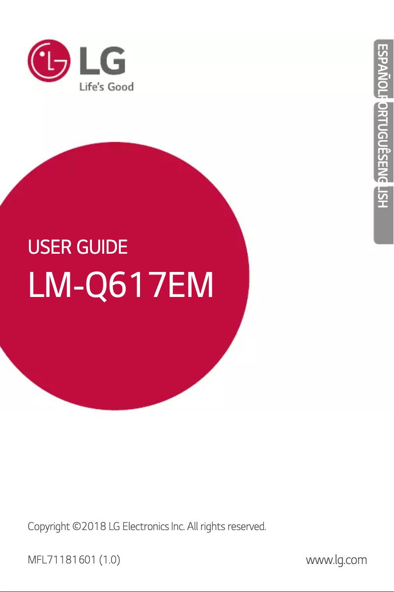 Page 1 of the manual User Manual LG Q7 BTS