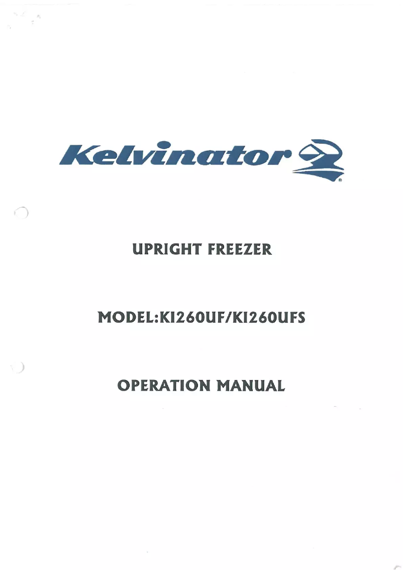 Page 1 of the manual User Manual Kelvinator KI260UF