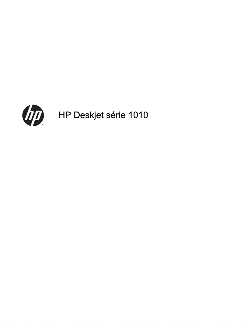 Page 1 de la notice Manuel utilisateur HP Deskjet 1010