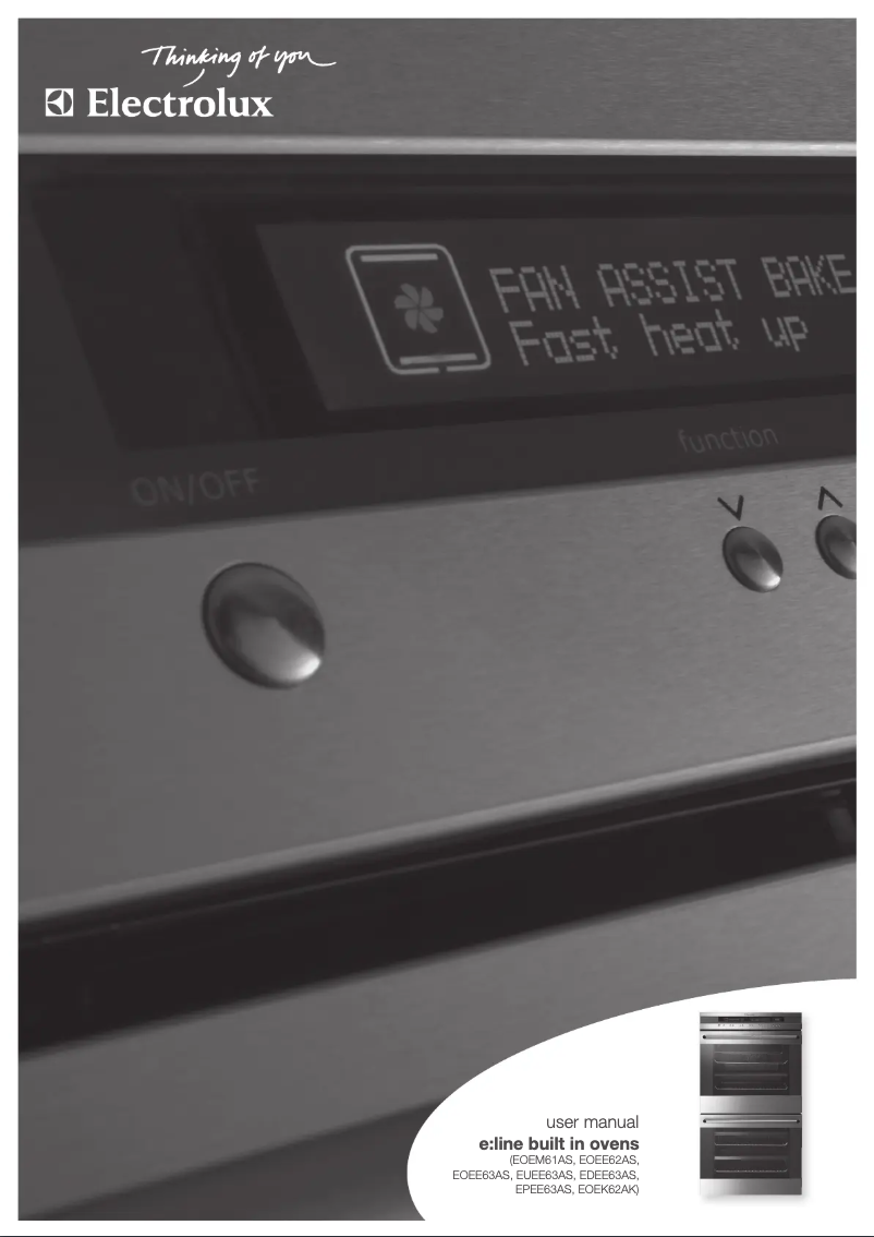 Page 1 de la notice Manuel utilisateur Electrolux EPEE63AS