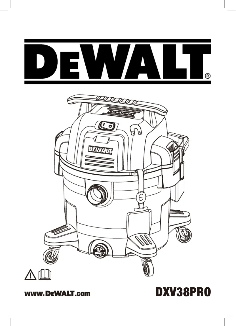 Page 1 de la notice Manuel utilisateur DeWalt DXV38P