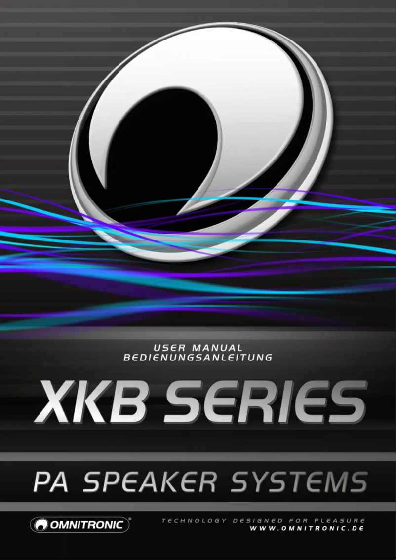 Page n°1 - Manuel utilisateur Omnitronic XKB-212