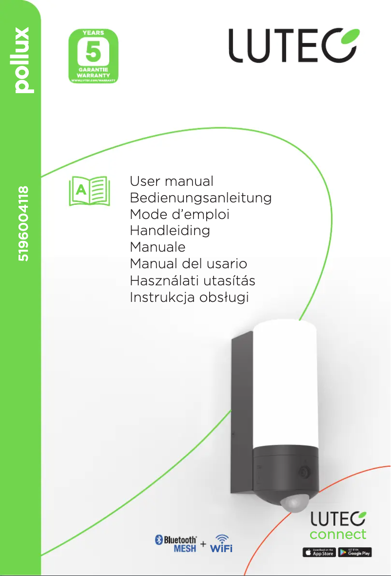 Page n°1 - Manuel utilisateur Lutec Pollux
