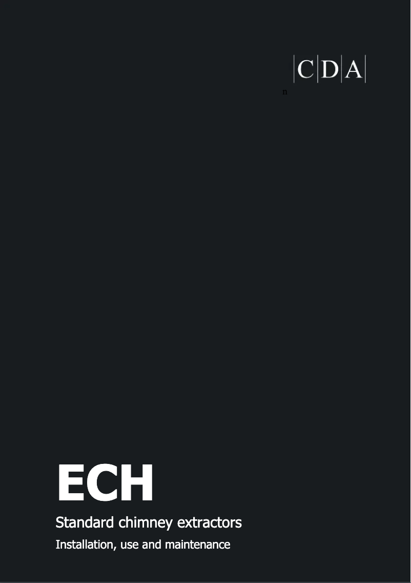 Page n°1 - Manuel utilisateur CDA ECH93BL