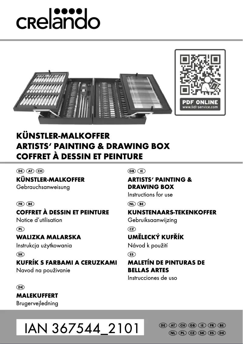 Page n°1 - Manuel utilisateur Crelando IAN 322156