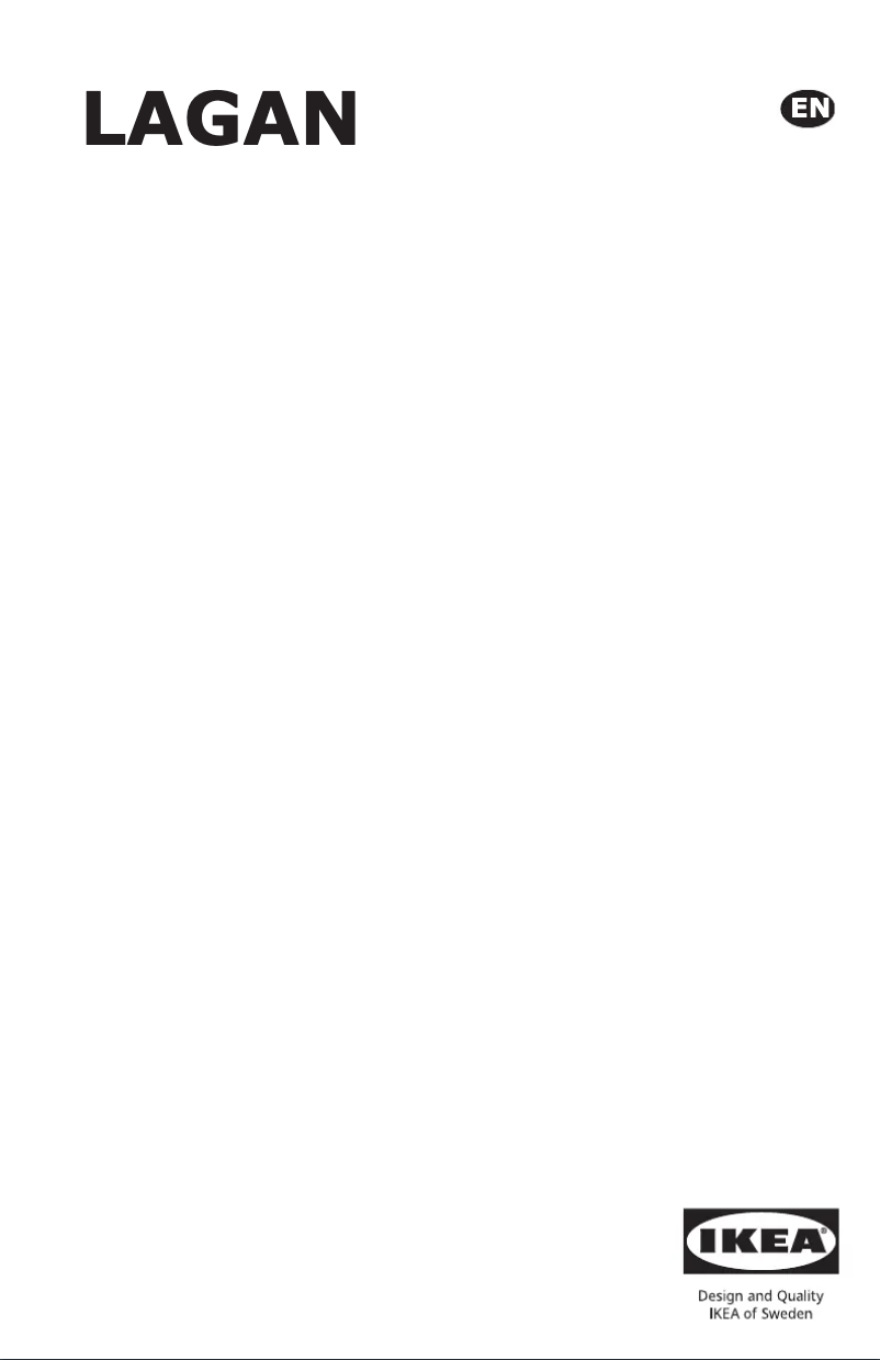 Page 1 de la notice Manuel utilisateur Ikea LAGAN 804.621.67