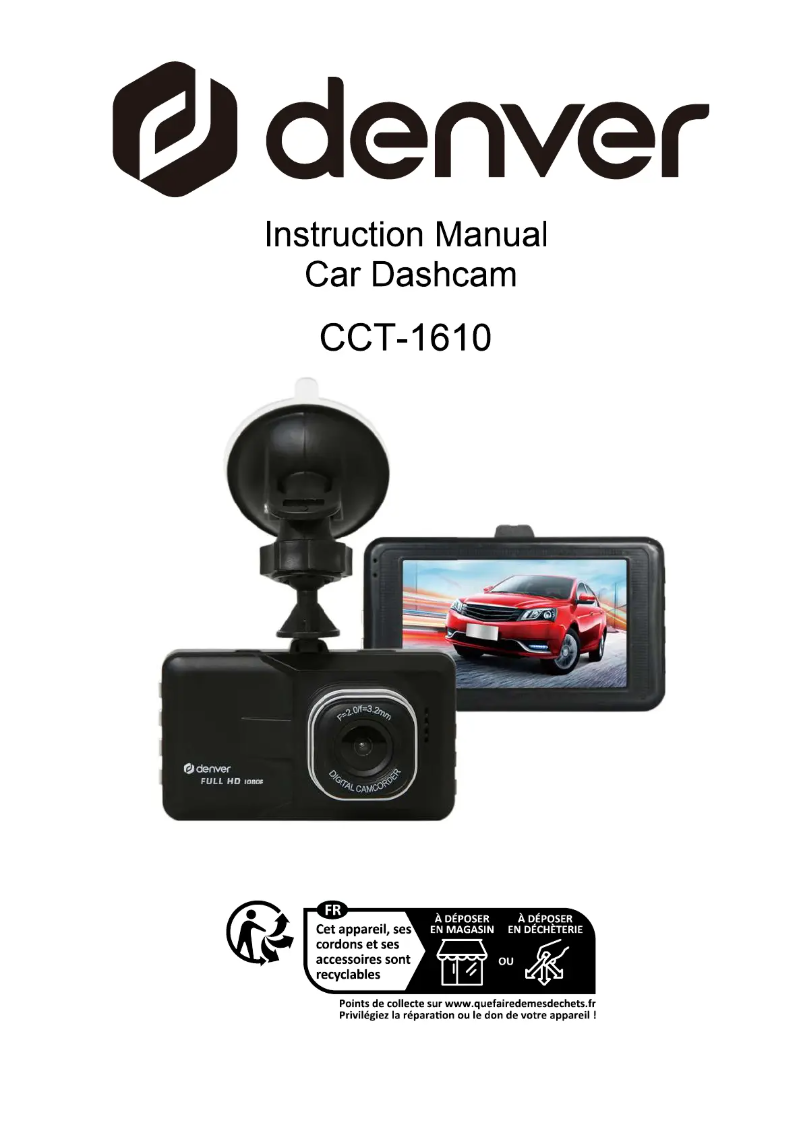 Image de la première page du manuel de l'appareil CCT-1610