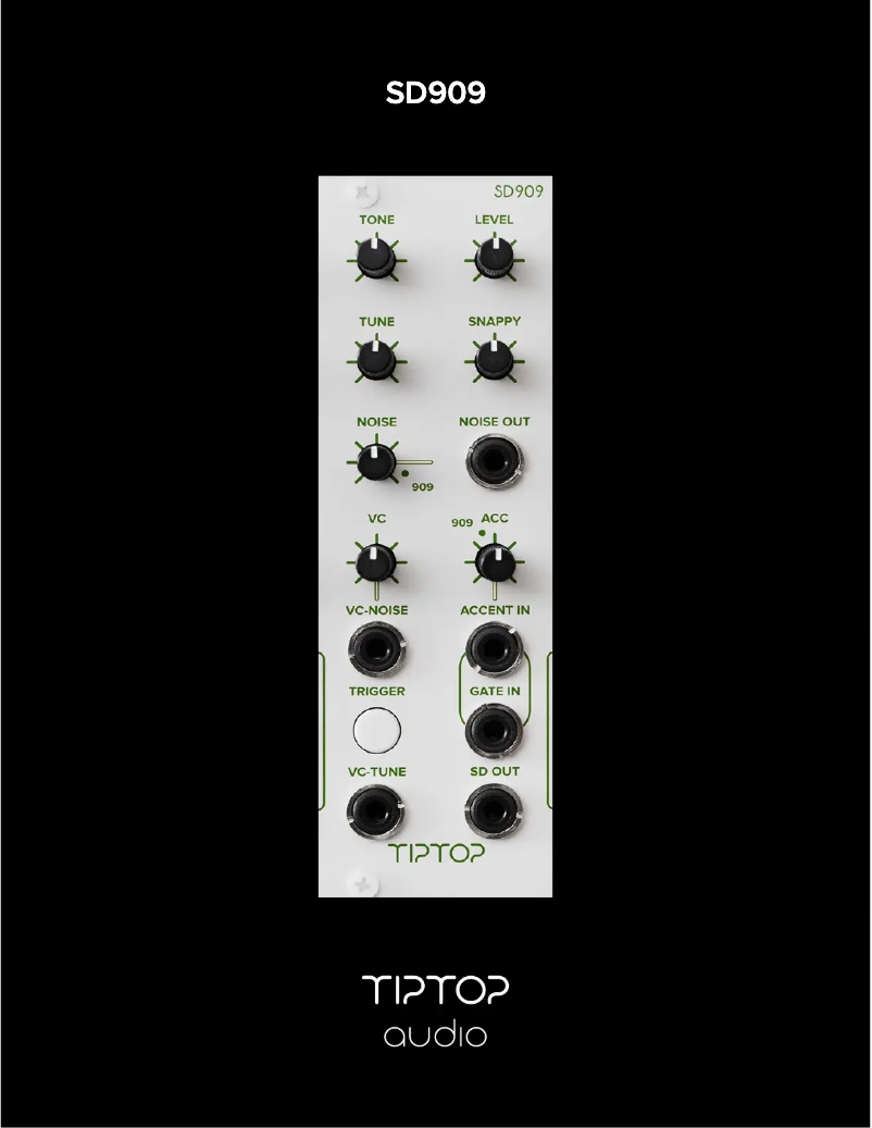 Image de la première page du manuel de l'appareil SD909