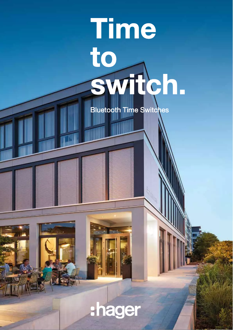 Page 1 of the manual Brochure Hager EGN200AU