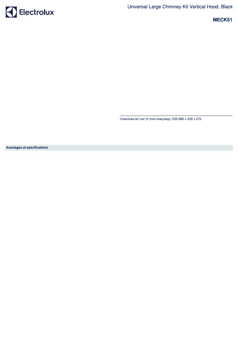 Page n°1 - Manuel utilisateur AEG MECK51