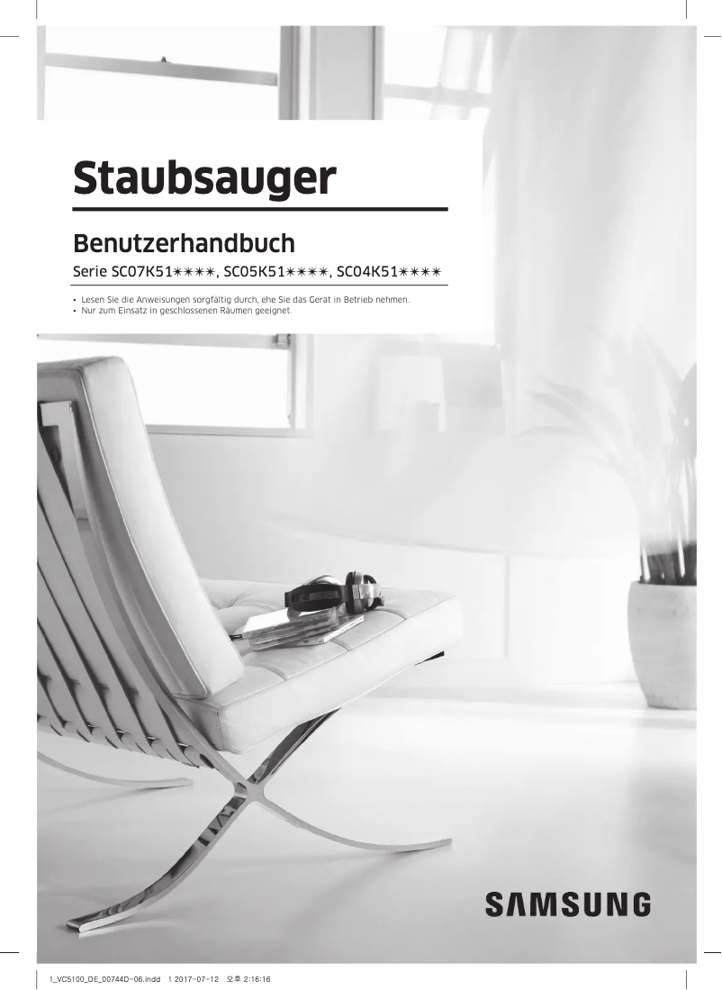 Page n°1 - Manuel utilisateur Samsung SC07K51E0VB