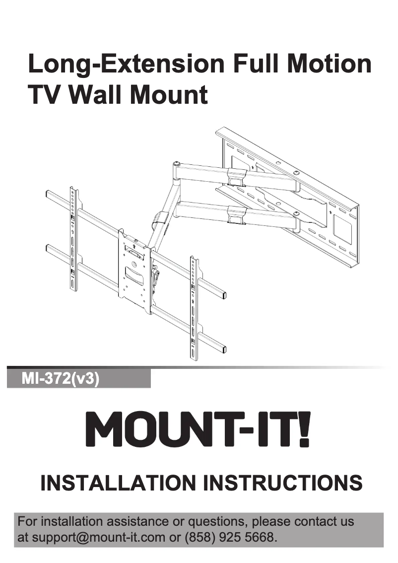 Page 1 de la notice Manuel utilisateur Mount-It! MI-372