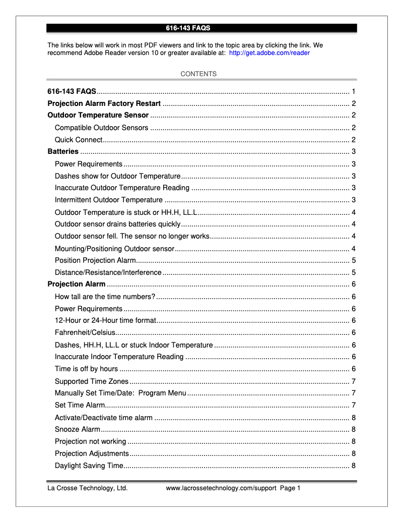 Image de la première page du manuel de l'appareil 616-143