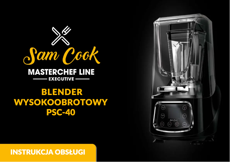 Page n°1 - Manuel utilisateur Sam Cook PSC-40