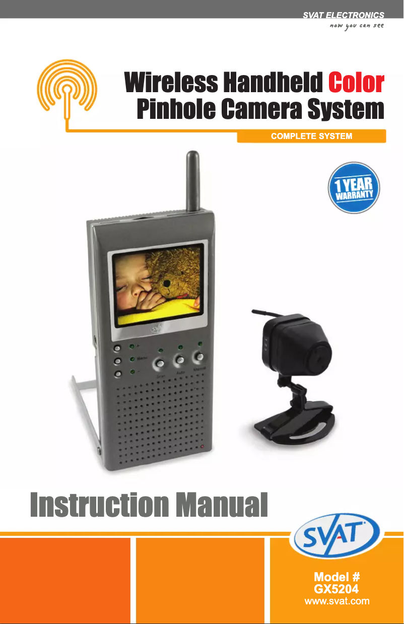 Page 1 de la notice Manuel utilisateur Svat GX5204