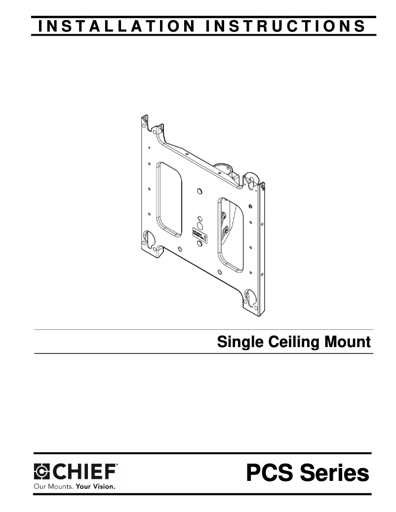 Page 1 de la notice Manuel utilisateur Chief PCS2535