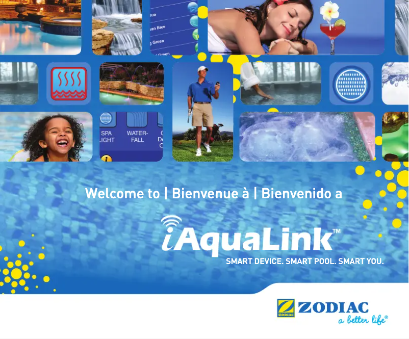 Image de la première page du manuel de l'appareil IAquaLink 2.0
