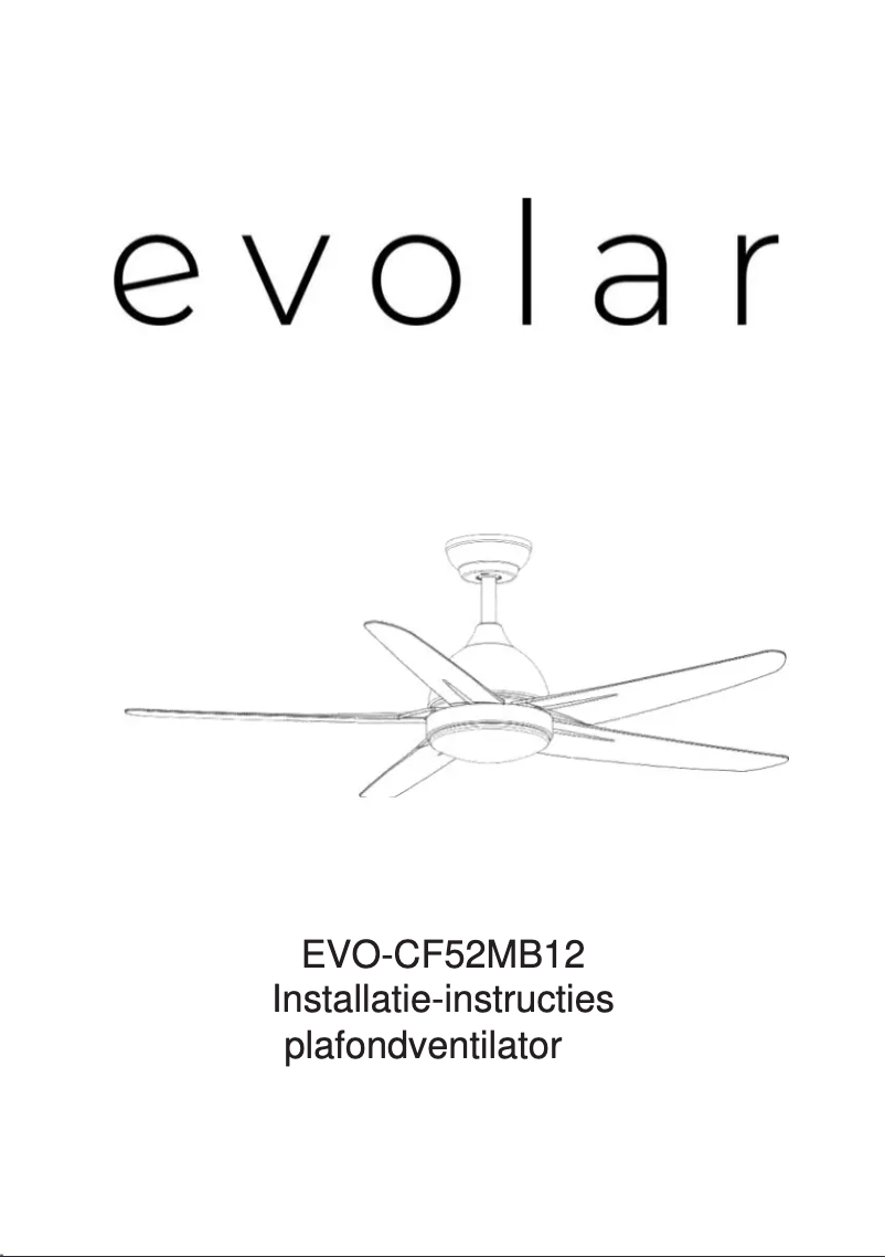 Page 1 de la notice Manuel utilisateur Evolar EVO-CF52MB12