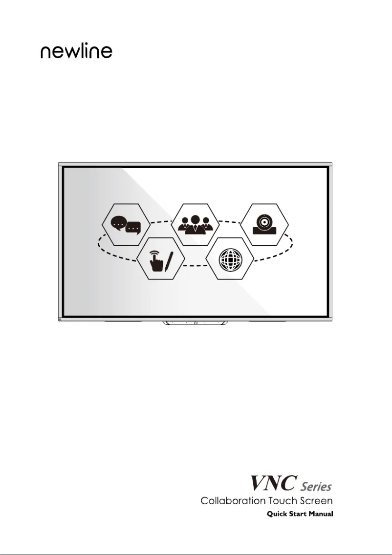 Page n°1 - Manuel utilisateur Newline TT-7519VNC