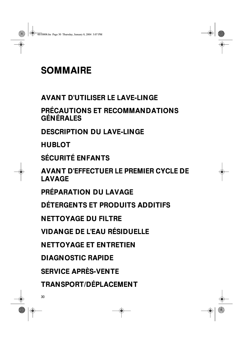 Image de la première page du manuel de l'appareil Koln 1400