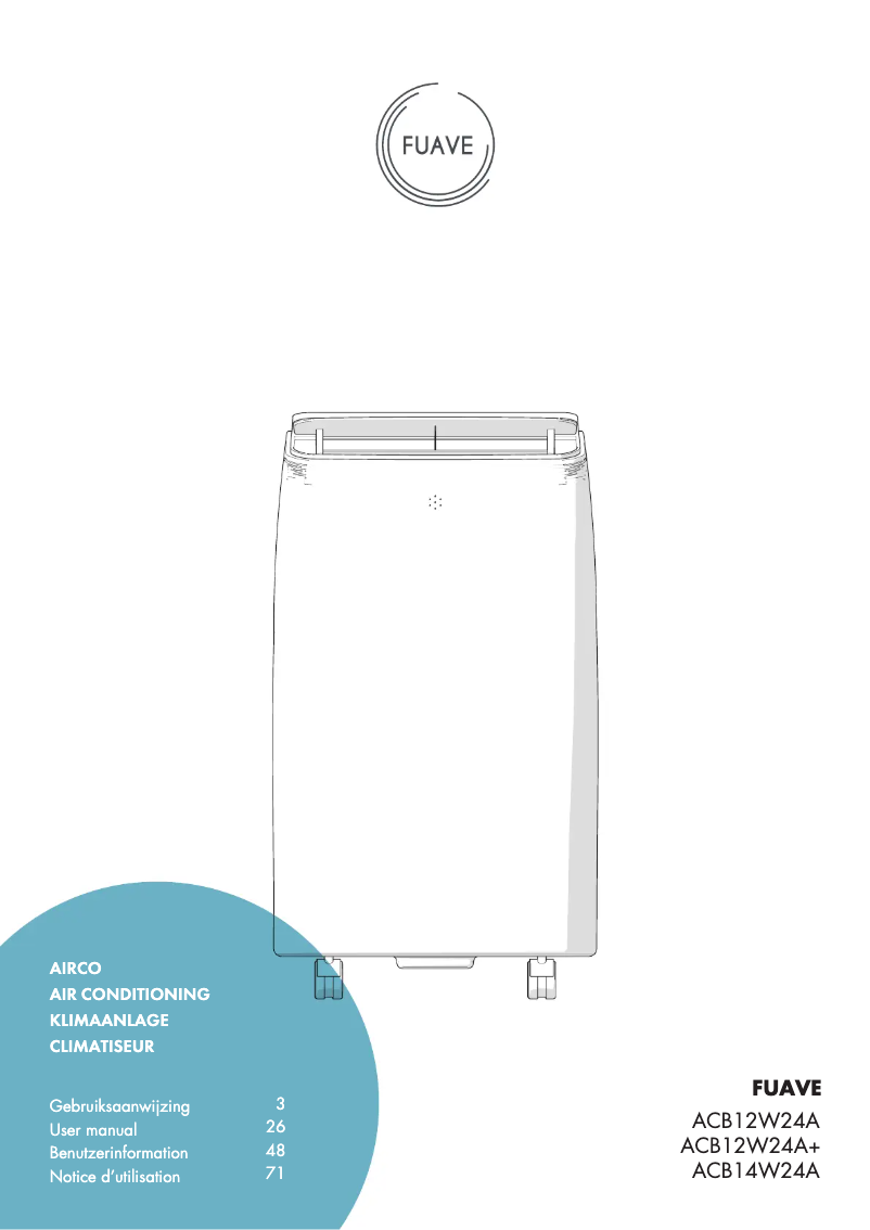 Page n°1 - Manuel utilisateur Fuave ACB12W24A