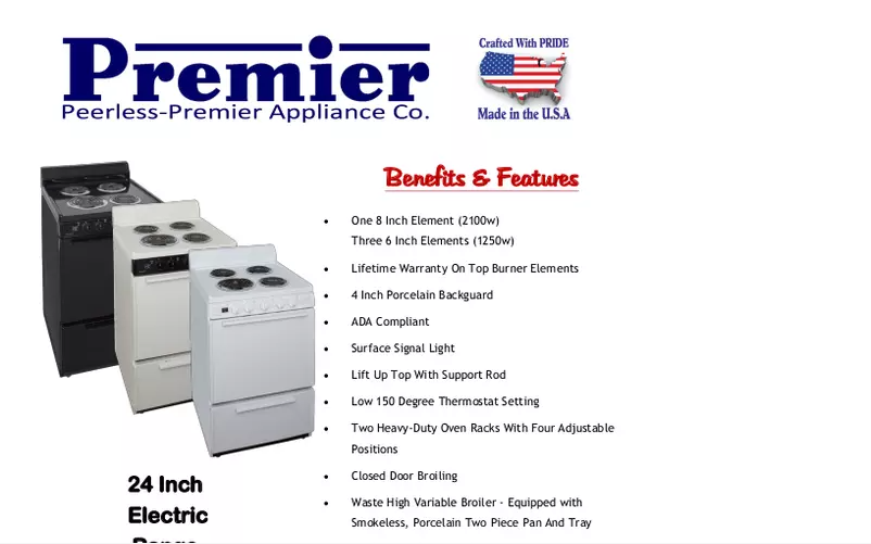 Page 1 de la notice Manuel utilisateur Premier ECK100B