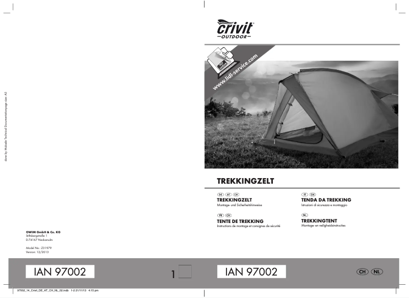 Image de la première page du manuel de l'appareil Z31979