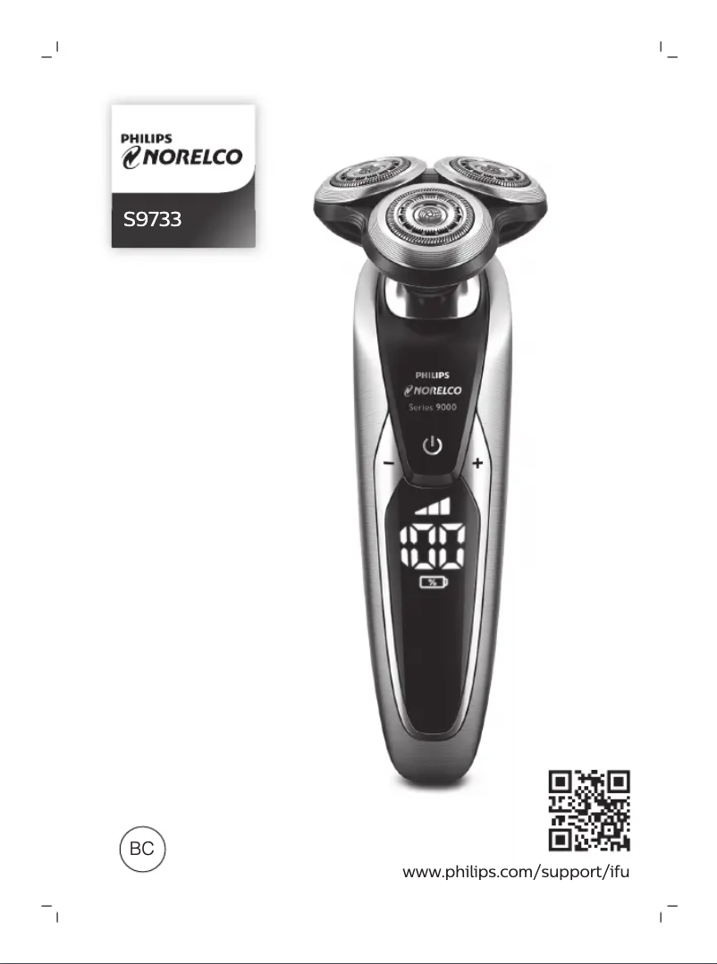 Page 1 de la notice Manuel utilisateur Philips S9733