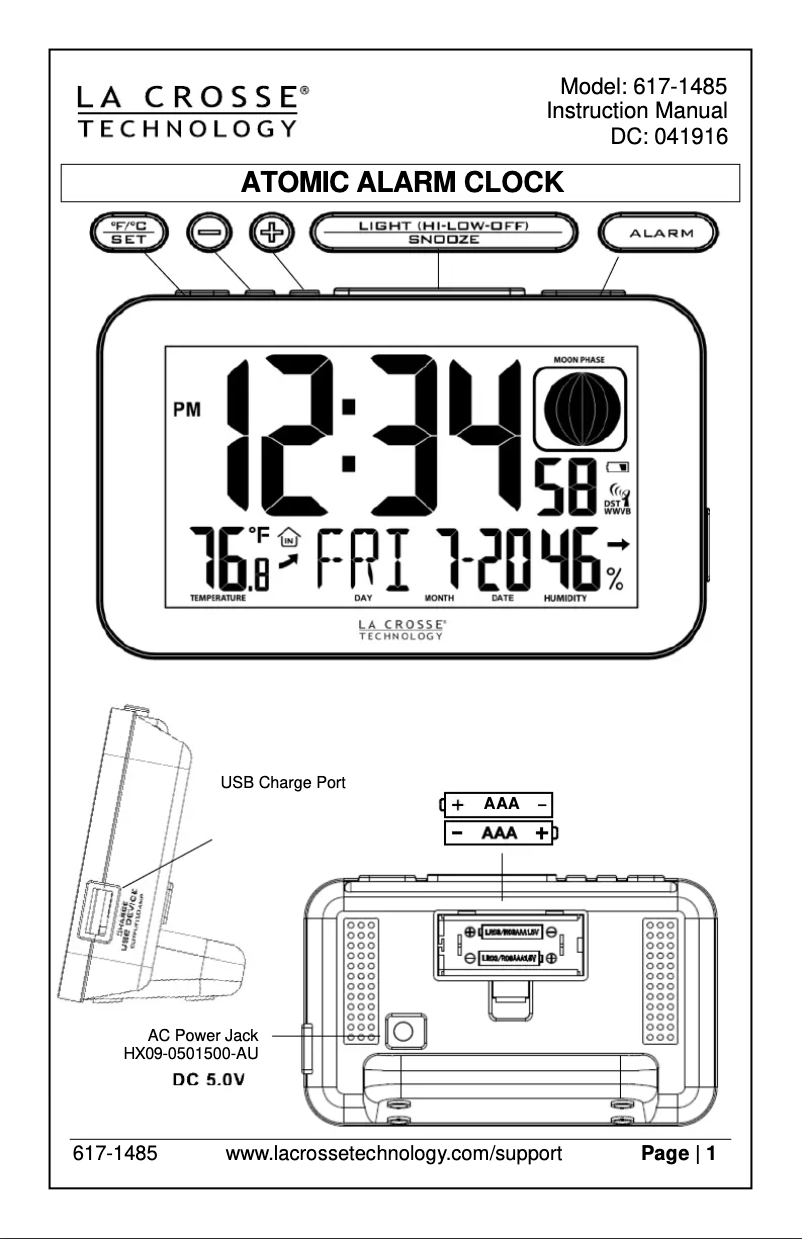 Image de la première page du manuel de l'appareil 617-1485