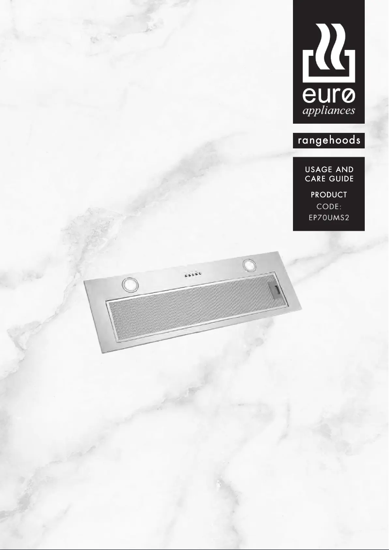 Page n°1 - Manuel utilisateur Euro Appliances EP70UMS2