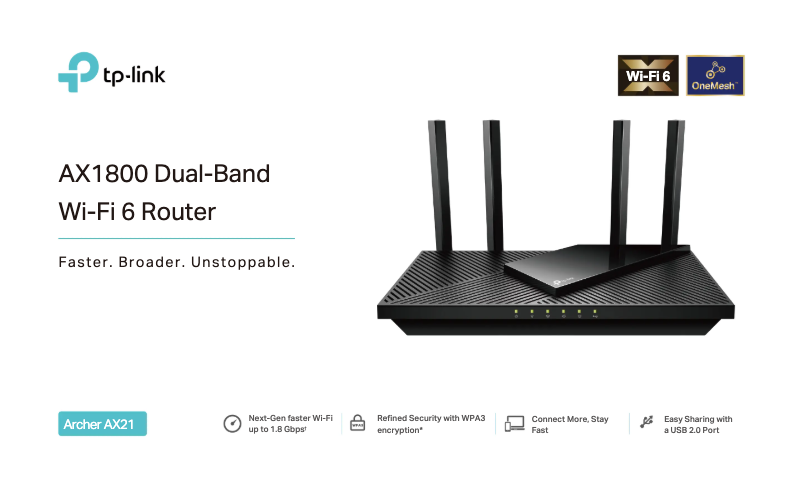 Page n°1 - Guide d'installation TP-Link Archer AX21