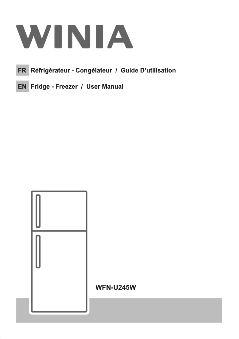 Page n°1 - Manuel utilisateur Winia WFN-U245W