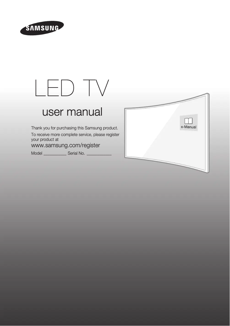 Page 1 de la notice Manuel utilisateur Samsung UE32S9AU