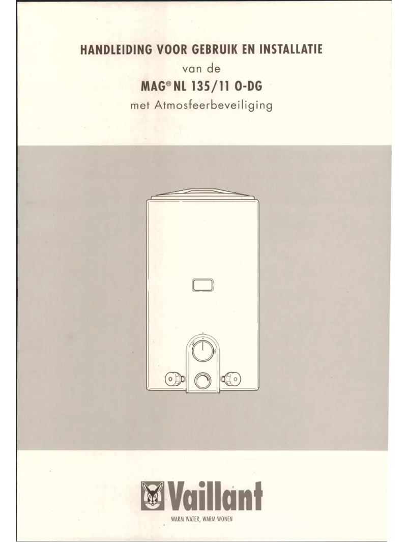 Page 1 de la notice Manuel utilisateur Vaillant MAG NL 135/11 O-DG