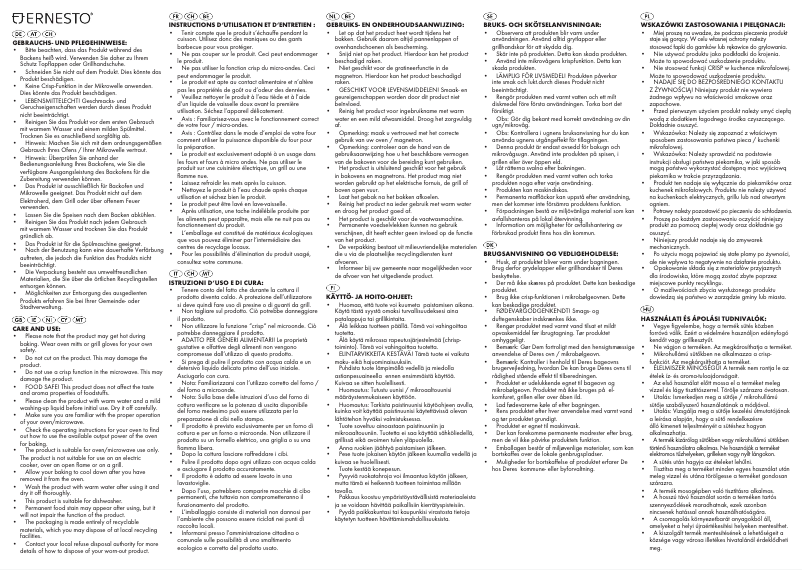 Page 1 de la notice Manuel utilisateur Ernesto HG00295A