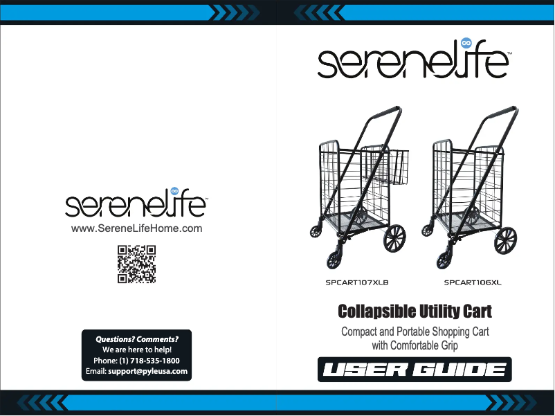 Page 1 de la notice Manuel utilisateur SereneLife SPCART107XLB