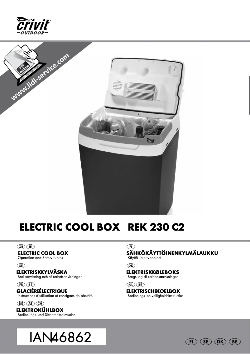 Página 1 del manual Manual de usuario Crivit REK 230 C2