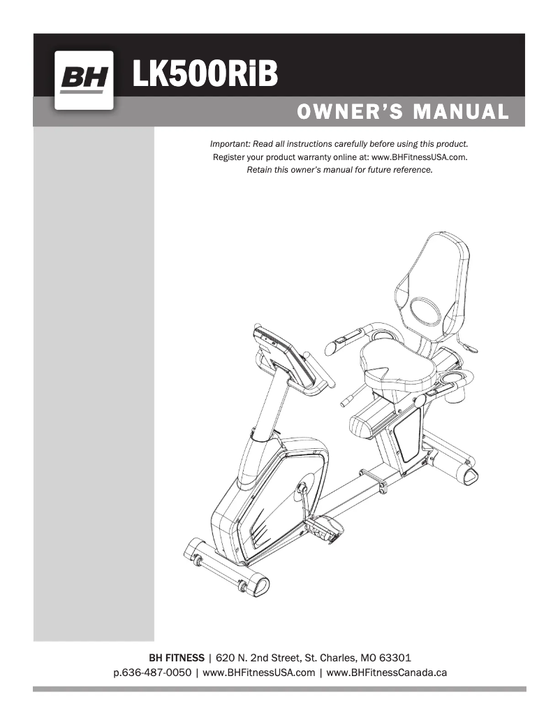 Imagen de la primera página del manual del dispositivo LK500RiB